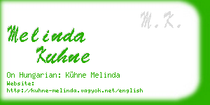 melinda kuhne business card