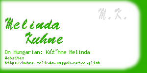 melinda kuhne business card